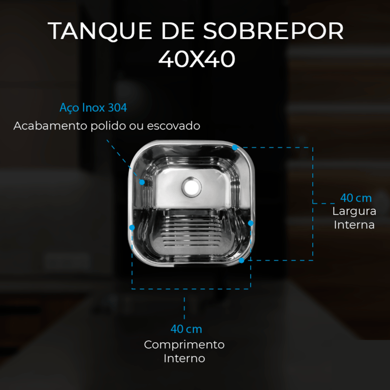 TANQUE DE SOBREPOR 40X40