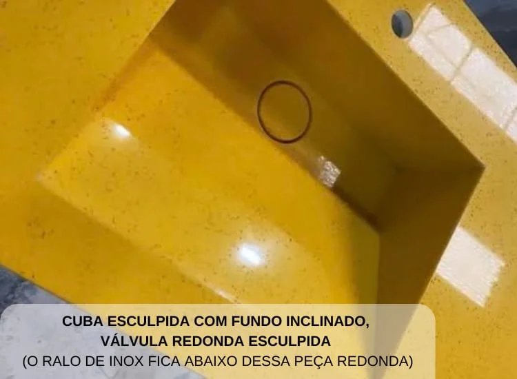 Cuba Esculpida com Fundo Inclinado