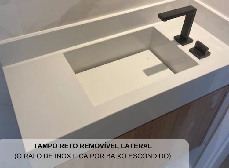 Tampo Reto Removível Lateral