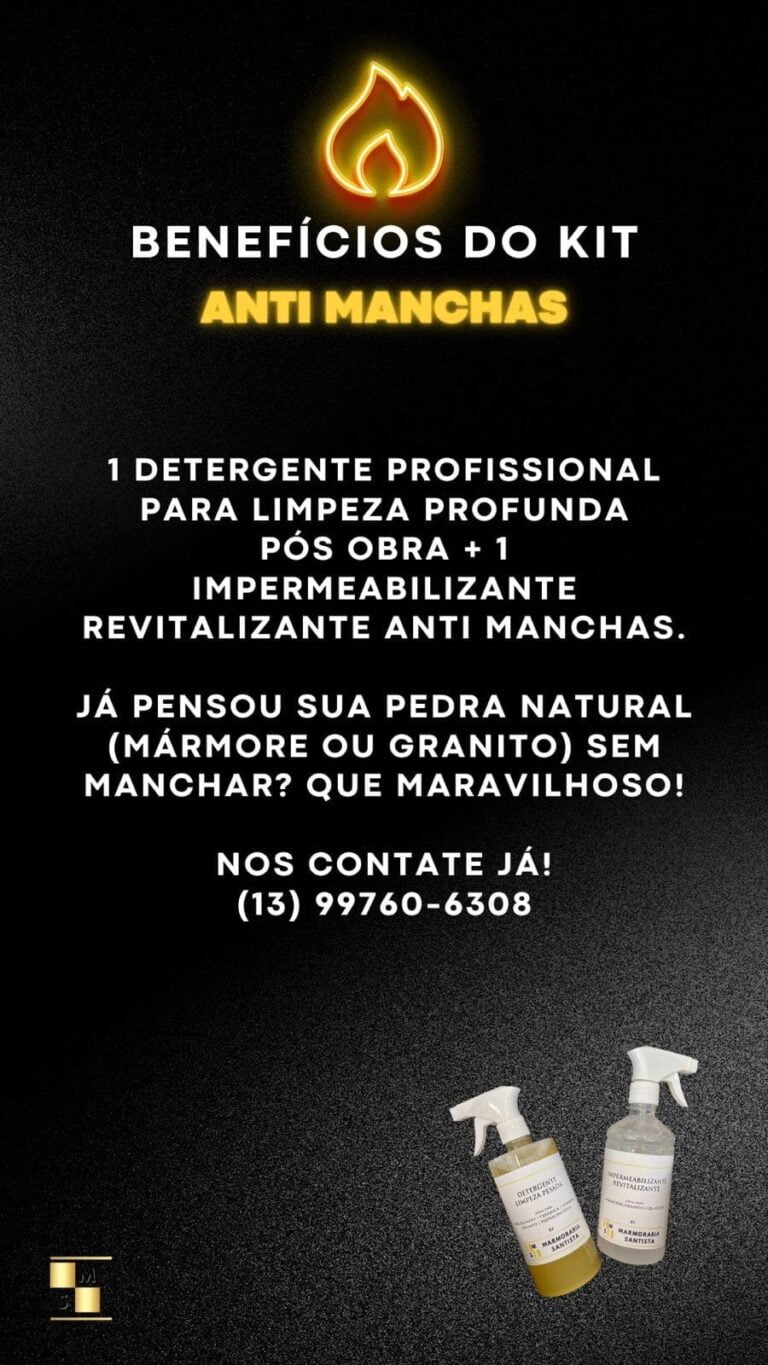 Kit anti machas em Santos Baixada Santista SP