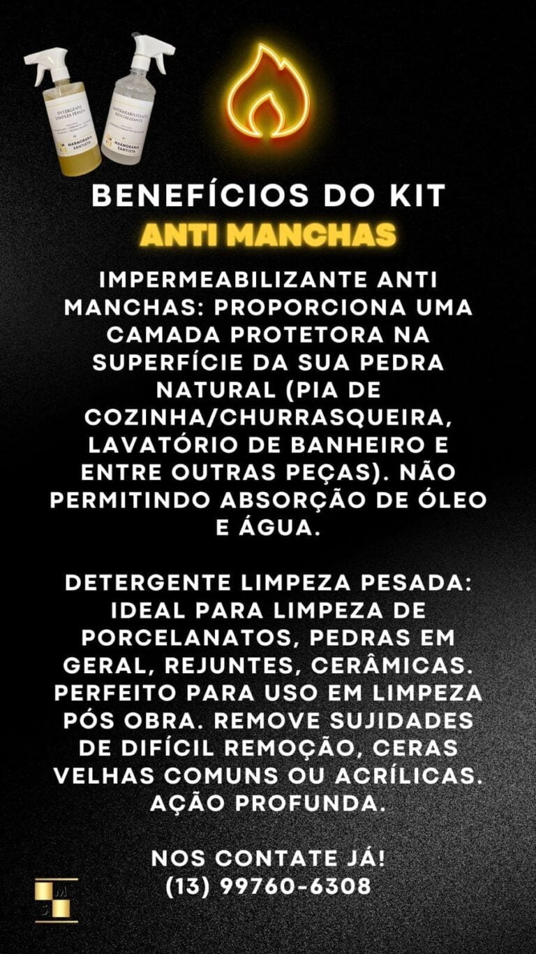 Kit anti machas em Santos Baixada Santista SP